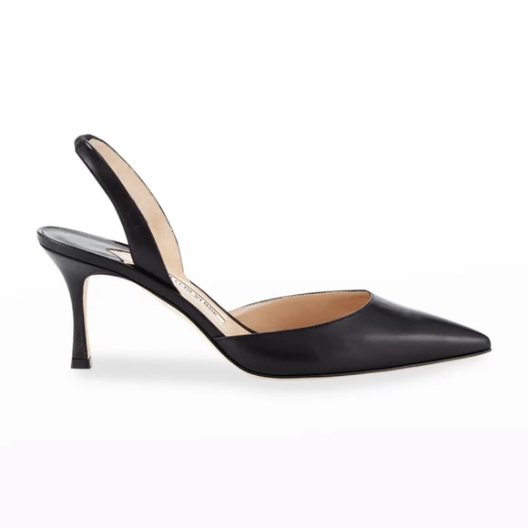 Carolyne Leather Mid-Heel Halter Pumps - Picture 6 of 6